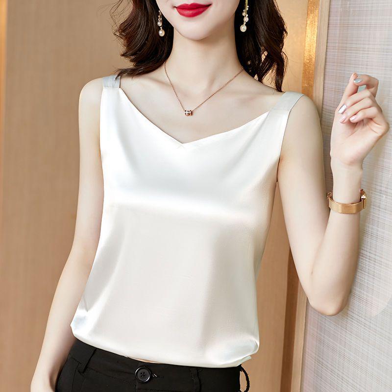 Summer Satin Spaghetti Strap Top - Single/Two-Piece Set, Women s White/Black Base Layer for Suits M (80-100 lb) белый
Summer Satin Spaghetti Strap Top - Single/Two-Piece Set, Women s White/Black Base Layer for Suits M (80-100 lb) белый