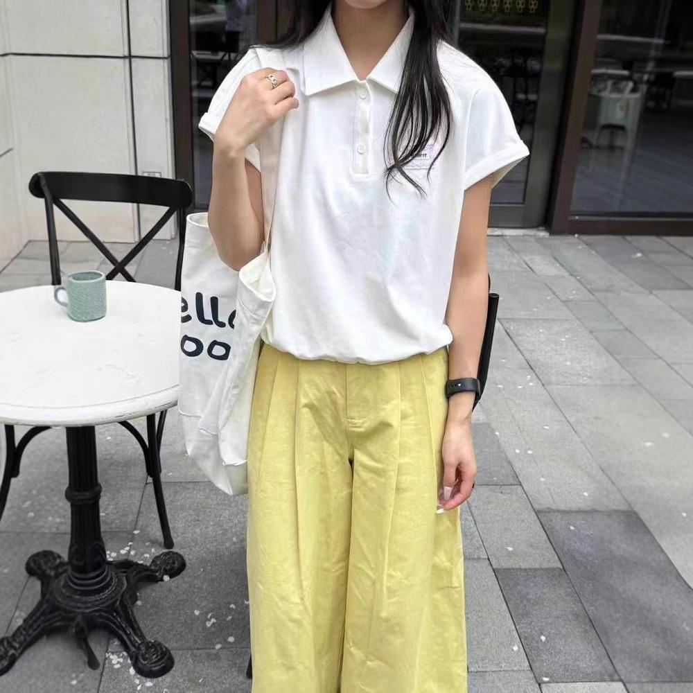 2025 Spring Korean Fashion Loose Slimming Short Sleeve Polo Shirt for Women Medium сірий колір
2025 Spring Korean Fashion Loose Slimming Short Sleeve Polo Shirt for Women Medium сірий колір