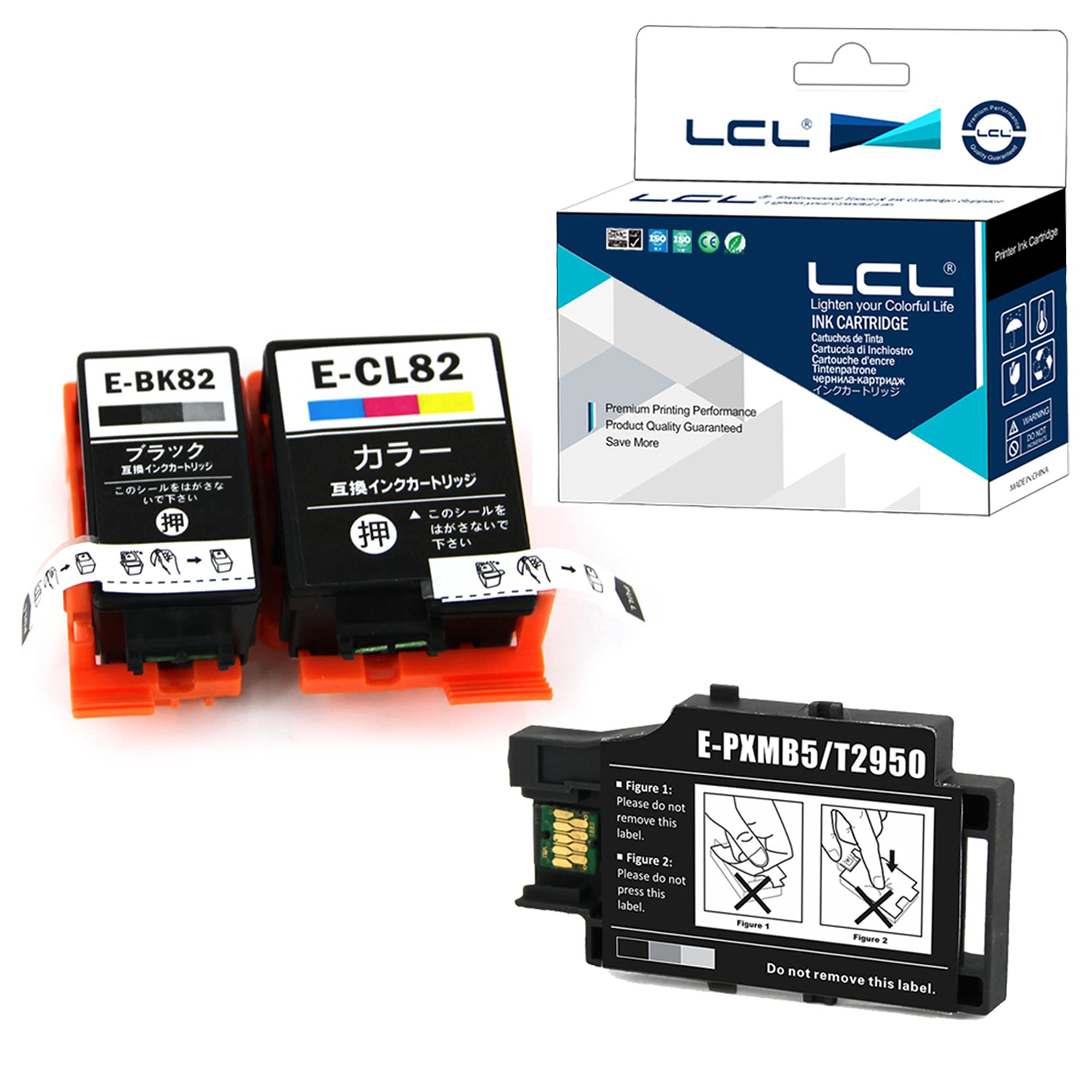 LCL для Epson IC4CL82 ICBK82 ICCL82 кольоровий набір чорний, сумісний з пігментом чорнильний картридж, сумісний з PXMB5 контейнер для відходів, сумісний (4 кольорові) + (1 пакет) чорний
LCL для Epson IC4CL82 ICBK82 ICCL82 кольоровий набір чорний, сумісний з пігментом чорнильний картридж, сумісний з PXMB5 контейнер для відходів, сумісний (4 кольорові) + (1 пакет) чорний