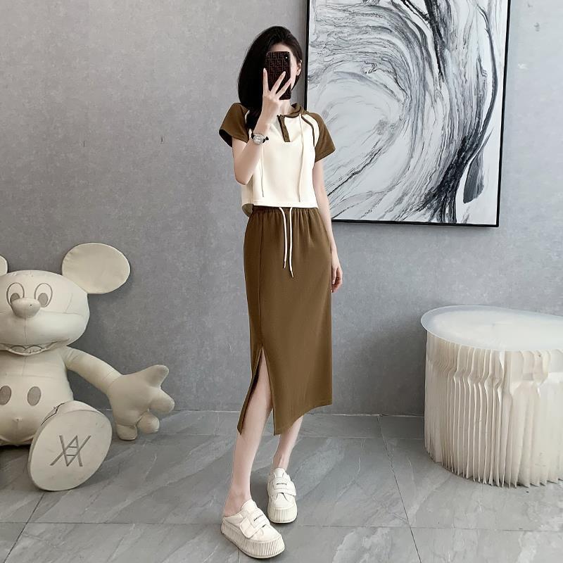 Women s Slim-Fit Street-Style Summer Skirt Set: Casual, Fashionable, Sporty Two-Piece Outfit 2XL (Weight: 130-150 jin)
Women s Slim-Fit Street-Style Summer Skirt Set: Casual, Fashionable, Sporty Two-Piece Outfit 2XL (Weight: 130-150 jin)