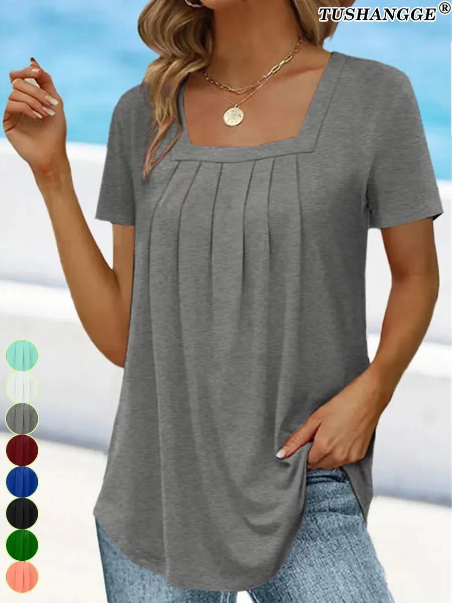 Женская модная однотонная футболка с коротким рукавом XL
Женская модная однотонная футболка с коротким рукавом XL