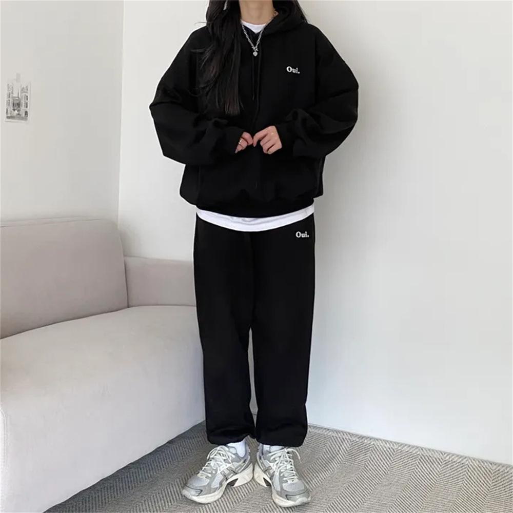 Women s Loose Sportswear Set: Solid Color, Plus Velvet, Korean Fashion, Two-Piece for Spring & Autumn Winter XL
Women s Loose Sportswear Set: Solid Color, Plus Velvet, Korean Fashion, Two-Piece for Spring & Autumn Winter XL