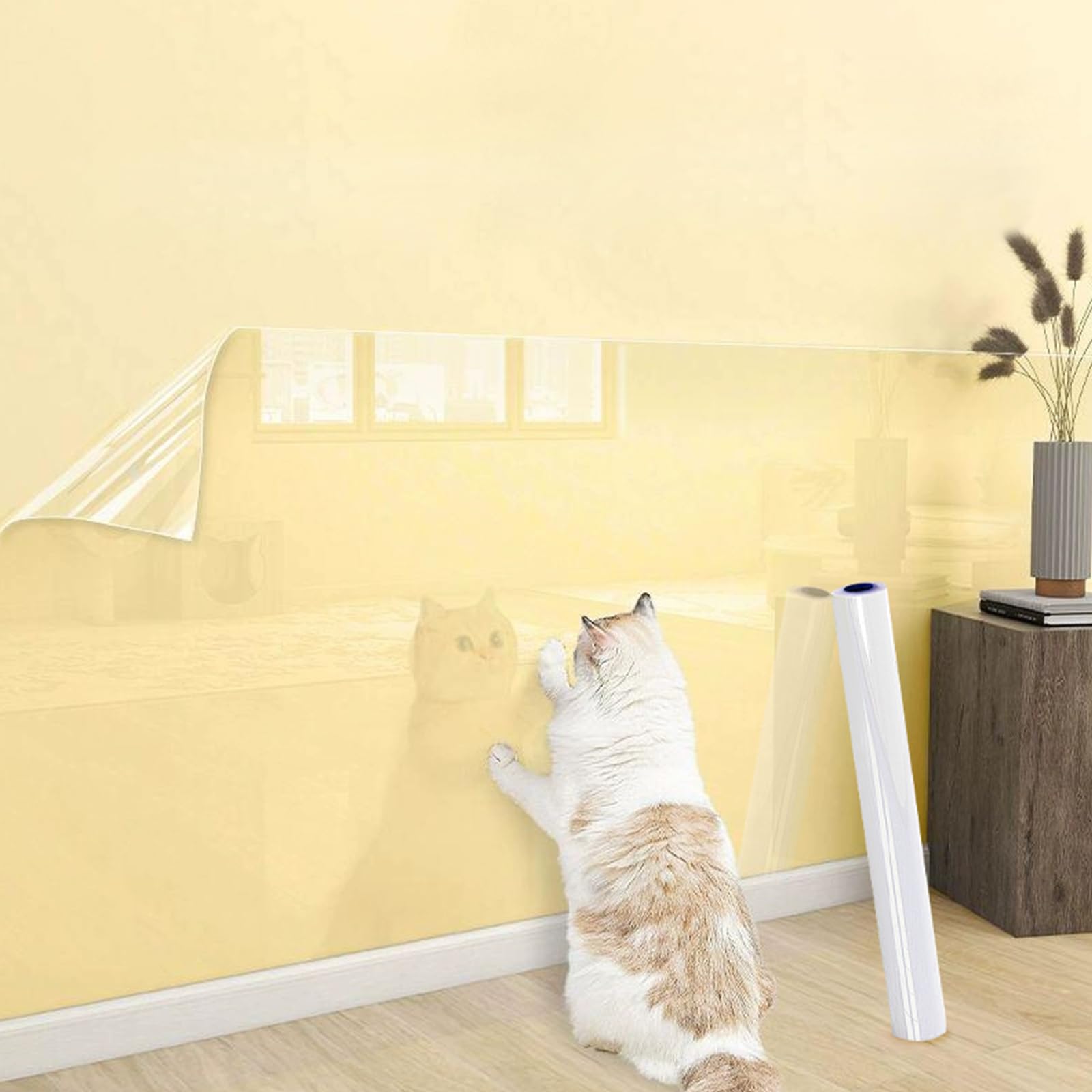 Fldofaves Cat Wallpaper Protection 35 см x Предотвращение заточки когтей Съемные обои Прозрачные без клея Предотвращают царапины и пятна на Легко наносится
Fldofaves Cat Wallpaper Protection 35 см x Предотвращение заточки когтей Съемные обои Прозрачные без клея Предотвращают царапины и пятна на Легко наносится