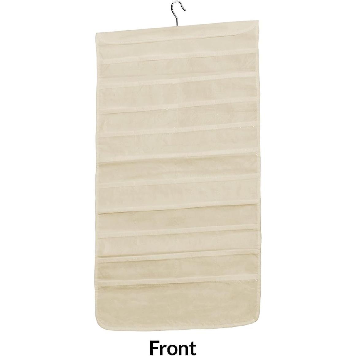 Подвесной органайзер для украшений на 80 карманов для шкафа, двусторонний
Подвесной органайзер для украшений на 80 карманов для шкафа, двусторонний