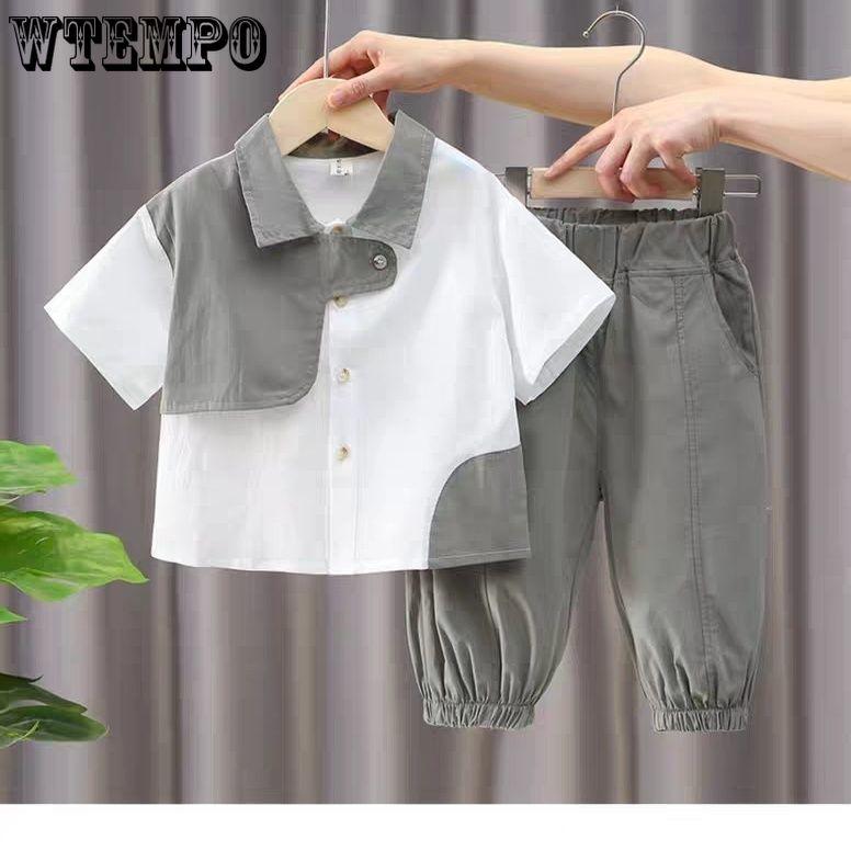 Boys Summer Set Children s Thin Short Sleeved Shirt Set Children s Summer Short Sleeved Set 140
Boys Summer Set Children s Thin Short Sleeved Shirt Set Children s Summer Short Sleeved Set 140