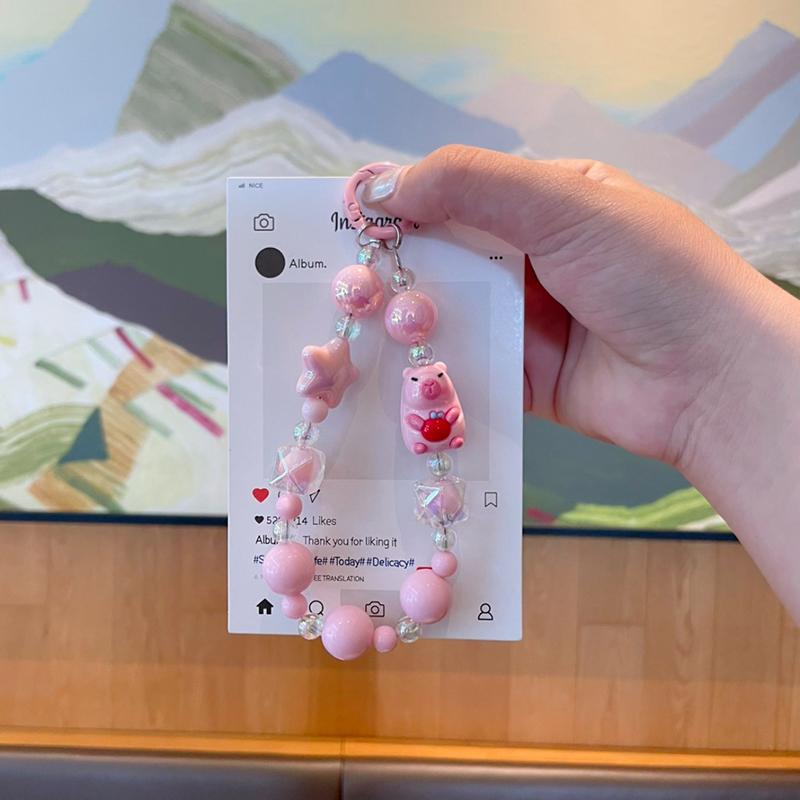 Capibara Beads Phone Chain Cute Cell Phone Case Anti-Loss Lanyard Keychain Bag Pendant Charms Hanging Rop For Iphone Samsung
Capibara Beads Phone Chain Cute Cell Phone Case Anti-Loss Lanyard Keychain Bag Pendant Charms Hanging Rop For Iphone Samsung