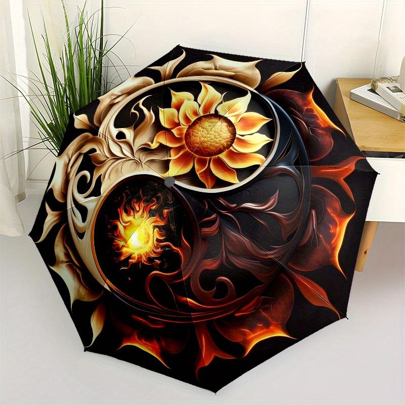 Yin Yang, Fire Flower themed Eight rib Automatic Folding Umbrella Is Suitable for Both Men and Women, Making It A Perfect Christmas and Vale
Yin Yang, Fire Flower themed Eight rib Automatic Folding Umbrella Is Suitable for Both Men and Women, Making It A Perfect Christmas and Vale