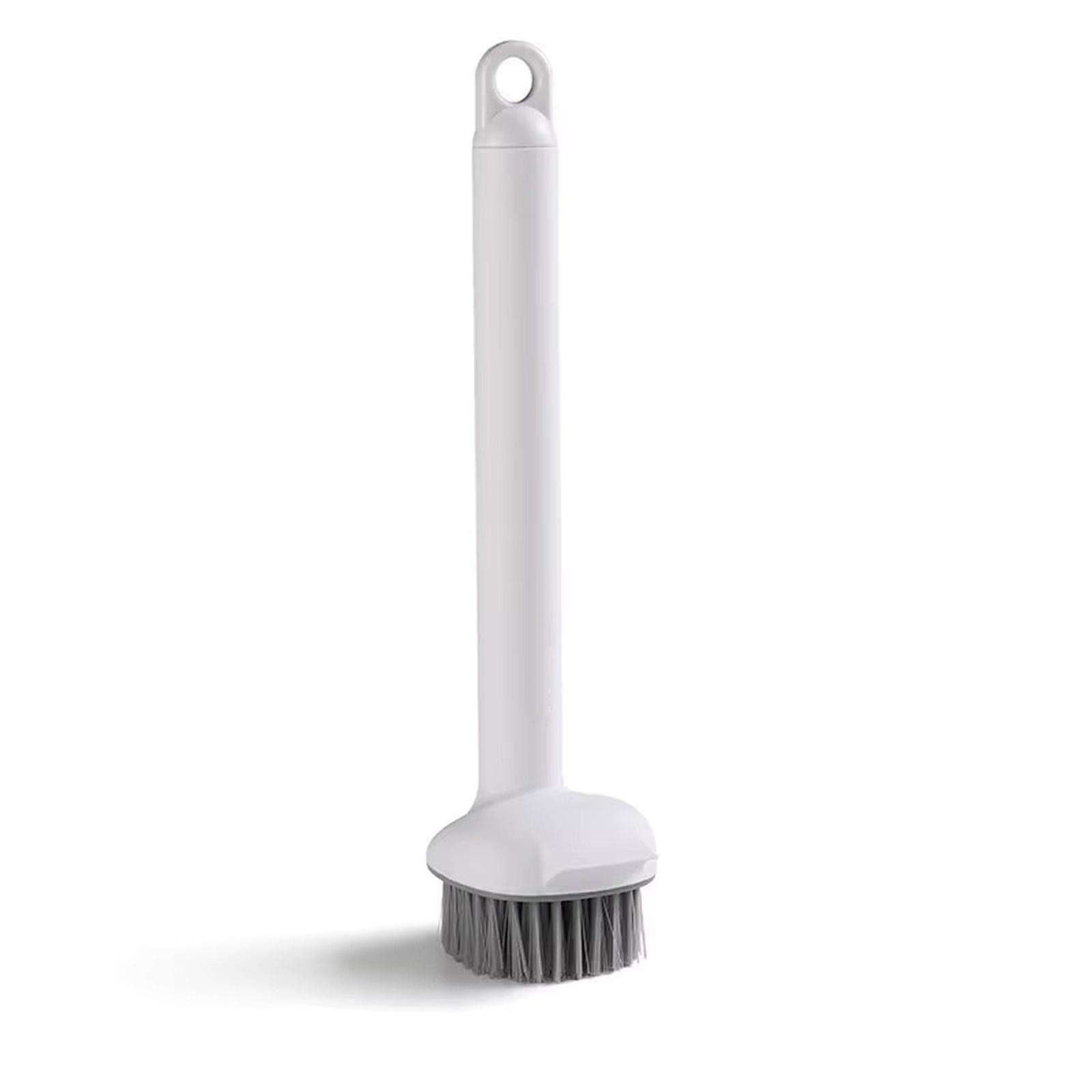 2 in 1 Rotating Kitchen Pot Brush with Scraper Long Handle Cleaning Brush for Household Dishwashing Non-Scratch Surface Cleaning Tool one size білий
2 in 1 Rotating Kitchen Pot Brush with Scraper Long Handle Cleaning Brush for Household Dishwashing Non-Scratch Surface Cleaning Tool one size білий