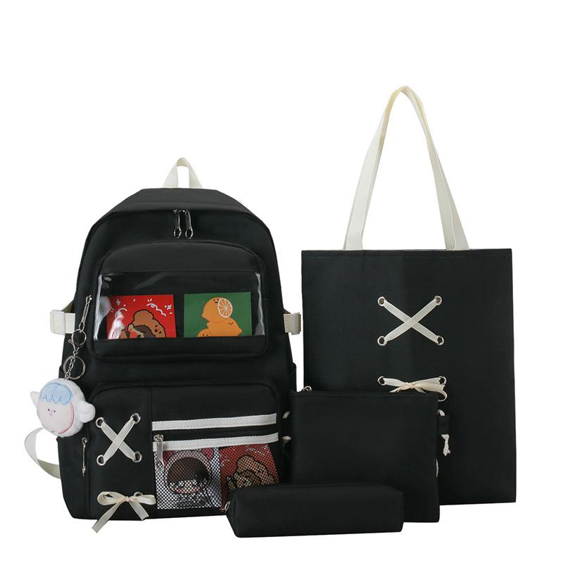 Студентська косметичка Шкільний рюкзак великої місткості для учнів середньої школи чорний
Студентська косметичка Шкільний рюкзак великої місткості для учнів середньої школи чорний