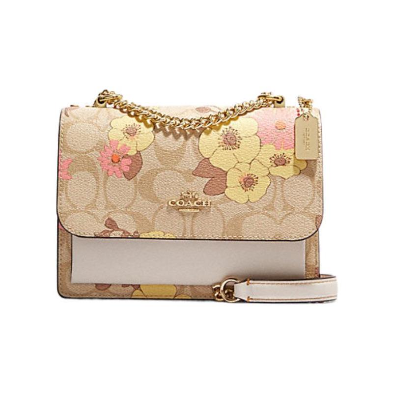 COACH Klare 18 classic logo floral print cowhide shoulder crossbody bag small size women s khaki коричневий
COACH Klare 18 classic logo floral print cowhide shoulder crossbody bag small size women s khaki коричневий