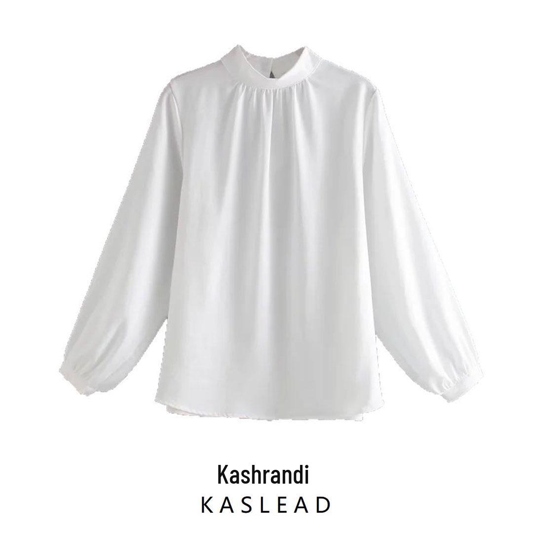 2025 Spring Women s European & American Satin Stand Collar Loose Pullover Shirt Small
2025 Spring Women s European & American Satin Stand Collar Loose Pullover Shirt Small