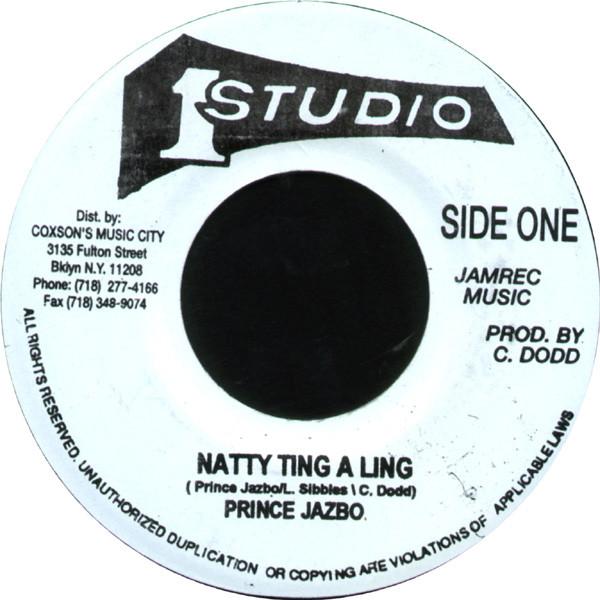 7inch Record PRINCE JAZZBO Natty Ting A Ling NONE Studio One Jamaica Reggae Ska Dub Used
7inch Record PRINCE JAZZBO Natty Ting A Ling NONE Studio One Jamaica Reggae Ska Dub Used