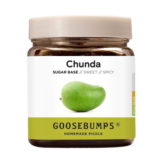 Goosebumps Gujarati Chunda Pickle | Aam ka meetha Aachar | Sun Dried Chundo | Authentic Gujarati Chunda Pickle , 250 GMS 250GM
Goosebumps Gujarati Chunda Pickle | Aam ka meetha Aachar | Sun Dried Chundo | Authentic Gujarati Chunda Pickle , 250 GMS 250GM