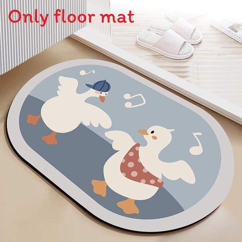 Silica Mud Duck Bear Dinosaur Rabbit Pattern Floor Mat With Waterwash Fabric For Kitchen And Bathroom Comfort Style A,40x60cm
Silica Mud Duck Bear Dinosaur Rabbit Pattern Floor Mat With Waterwash Fabric For Kitchen And Bathroom Comfort Style A,40x60cm