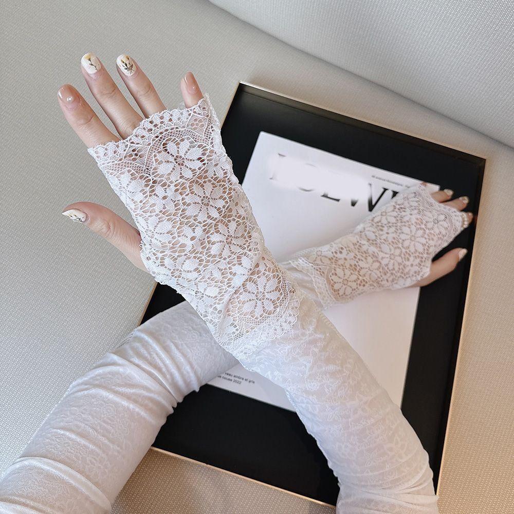Anti-UV Sunscreen Sleeve UV Insulation Cycling Gloves Breathable Lace Ice Silk Sleeves Summer чорний
Anti-UV Sunscreen Sleeve UV Insulation Cycling Gloves Breathable Lace Ice Silk Sleeves Summer чорний