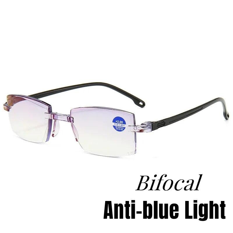 Винтажные бифокальные прогрессивные очки с ромбовидной огранкой для чтения, синий свет, блокирующие очки, сверхлегкие очки без оправы для дальнозоркости +3.0 чёрный
Винтажные бифокальные прогрессивные очки с ромбовидной огранкой для чтения, синий свет, блокирующие очки, сверхлегкие очки без оправы для дальнозоркости +3.0 чёрный