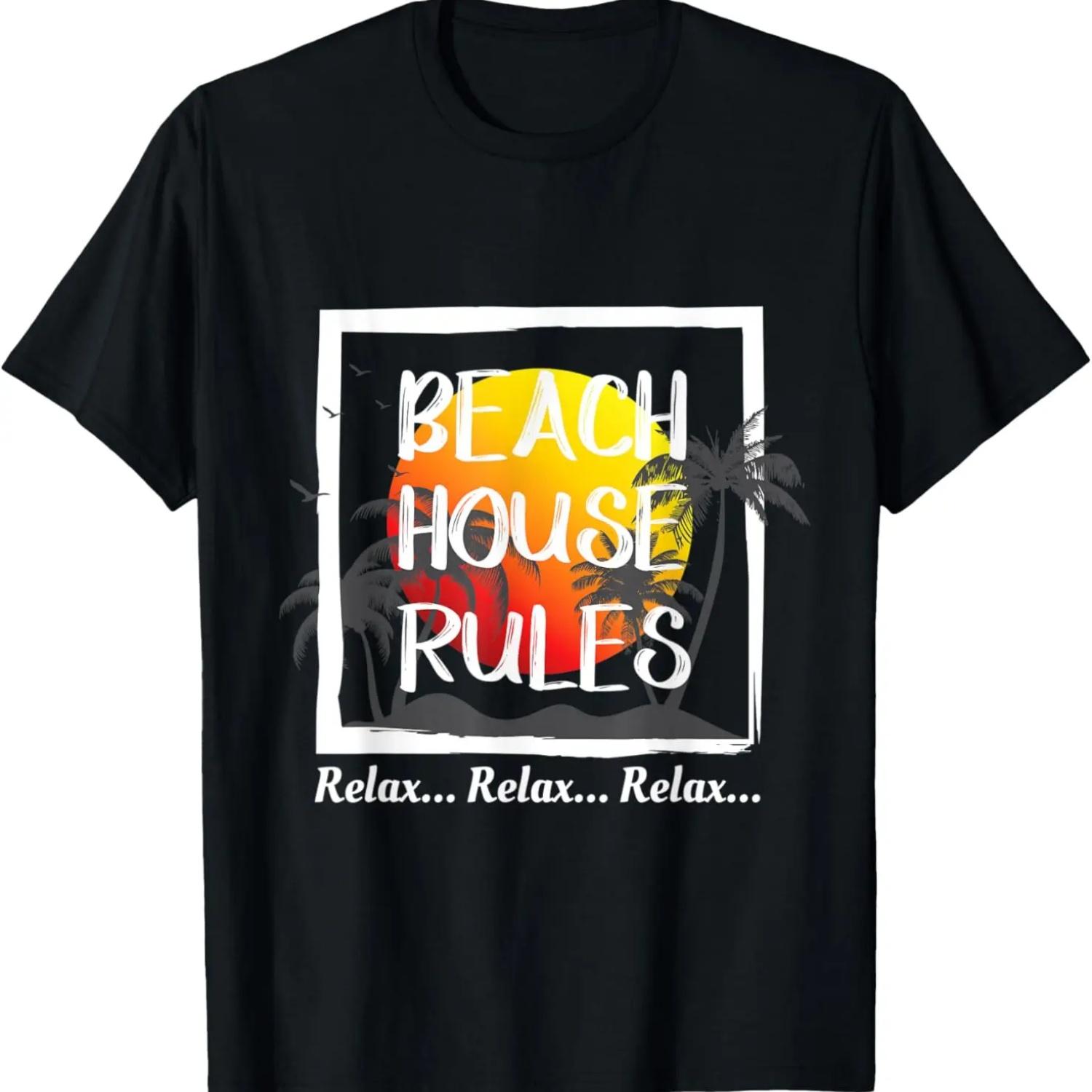 Правила пляжного домика Летний отпуск Футболка Подарок для мамы и папы XXXXXL чёрный
Правила пляжного домика Летний отпуск Футболка Подарок для мамы и папы XXXXXL чёрный