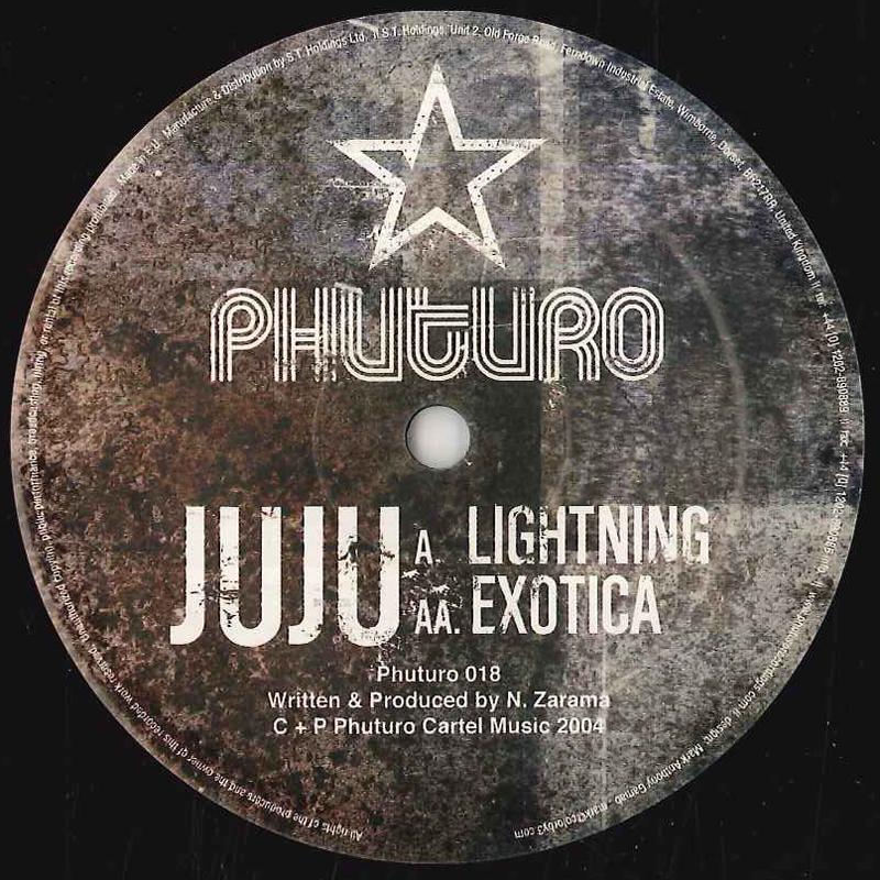 12inch Record JUJU Lightning Exotica PHUTURO018 PHUTURO RECORD 2004 UK Dance Electronica Used
12inch Record JUJU Lightning Exotica PHUTURO018 PHUTURO RECORD 2004 UK Dance Electronica Used