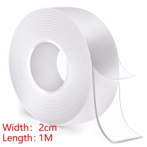 1Pcs New Nano Tracsless Double Sided Tape Transparent Reusable Lasting Waterproof Resistant Heat Adhesive Cleanable Car Special
1Pcs New Nano Tracsless Double Sided Tape Transparent Reusable Lasting Waterproof Resistant Heat Adhesive Cleanable Car Special