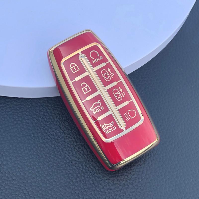 Автомобильный TPU чехол-держатель для ключей Hyundai Genesis GV70 GV80 GV90 2020 2021 2022 Ободок-кольцо для корпуса ключа Защитные аксессуары красный
Автомобильный TPU чехол-держатель для ключей Hyundai Genesis GV70 GV80 GV90 2020 2021 2022 Ободок-кольцо для корпуса ключа Защитные аксессуары красный