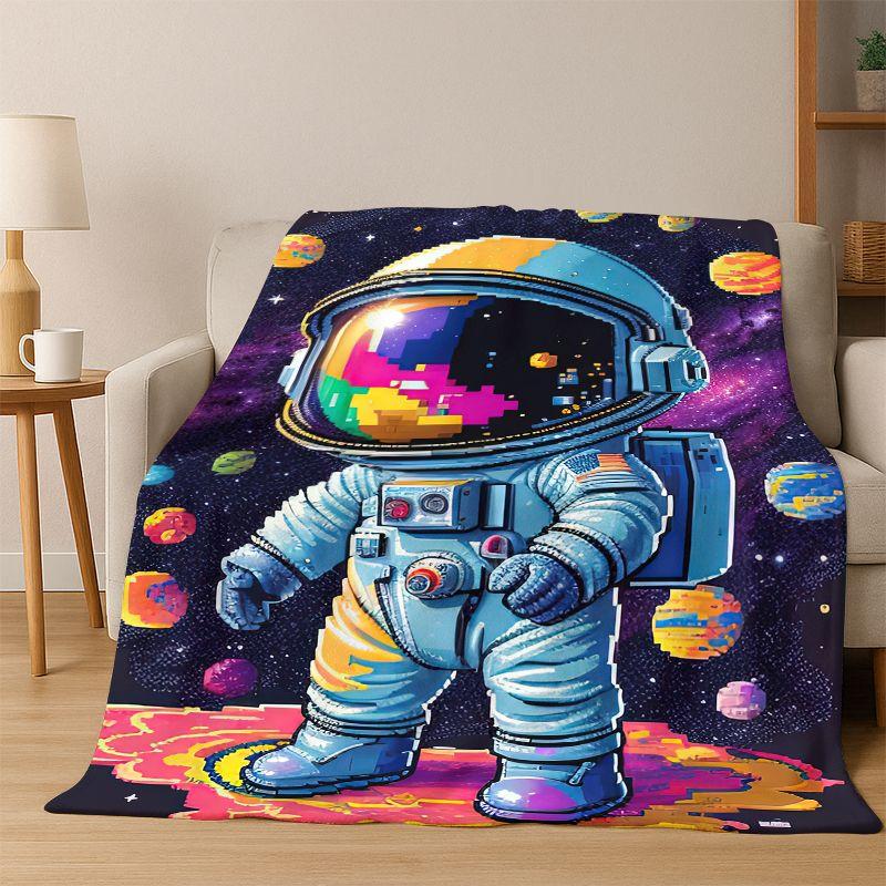 Cartoon Astronaut Universe Spaceman Outer Space Flannel Blanket Soft Warm Throw Blanket for Bedroom Living Room Bed Travel kids 75x90cm
Cartoon Astronaut Universe Spaceman Outer Space Flannel Blanket Soft Warm Throw Blanket for Bedroom Living Room Bed Travel kids 75x90cm