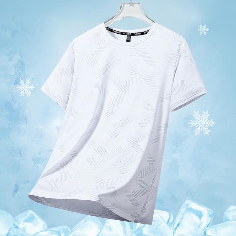 Summer Loose Solid Color Short Sleeved T-shirt For Men, Ice Silk T-shirt XL білий
Summer Loose Solid Color Short Sleeved T-shirt For Men, Ice Silk T-shirt XL білий