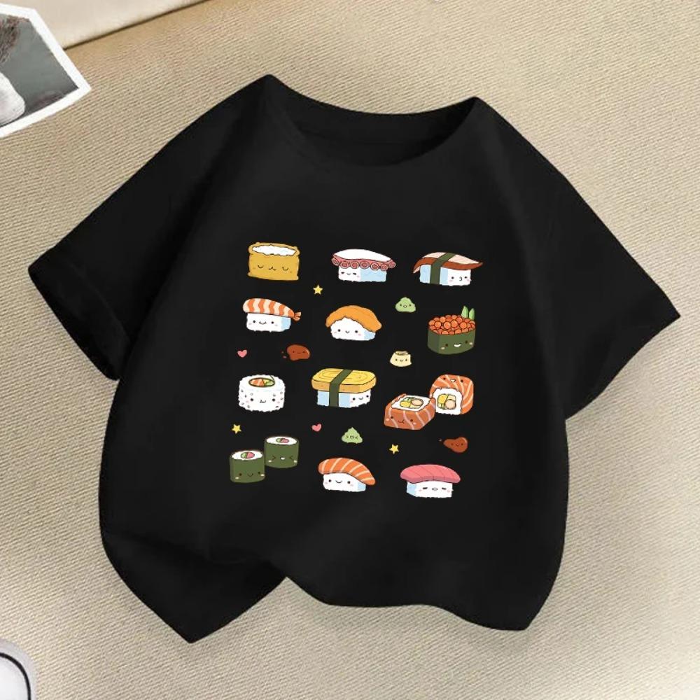 Sushi Print Kids T-shirt Summer Boys Girls Casual Fashion Funny Cute Comfortable Short Sleeve Tops Children Colorful T-shirts 110
Sushi Print Kids T-shirt Summer Boys Girls Casual Fashion Funny Cute Comfortable Short Sleeve Tops Children Colorful T-shirts 110
