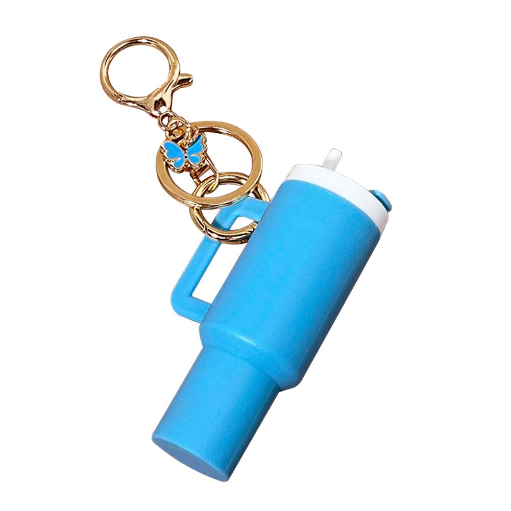 Mini Cup Keychain Butterfly Cute Tumbler Key Ring Chapstick Holder Keychain for Stanley Cup Accessories синий
Mini Cup Keychain Butterfly Cute Tumbler Key Ring Chapstick Holder Keychain for Stanley Cup Accessories синий