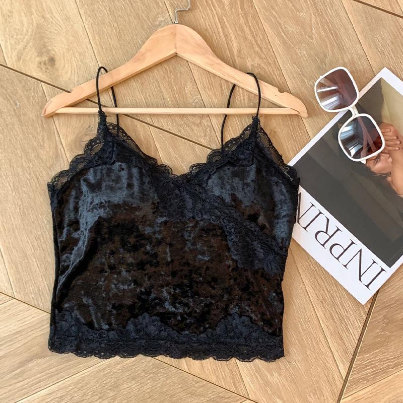 Бархатный кружевной лоскутный топ: Женское зимнее бесшовное термобелье - Сексуальный, удобный базовый топ Free Size чёрный
Бархатный кружевной лоскутный топ: Женское зимнее бесшовное термобелье - Сексуальный, удобный базовый топ Free Size чёрный