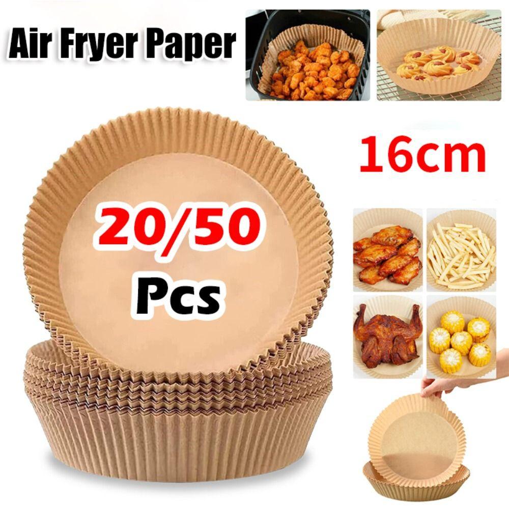 20/50Pcs Oil Proof Air Fryer Paper Non-Stick Baking Liner Baking Paper for Steamer Muffin Cupcake 50Pcs
20/50Pcs Oil Proof Air Fryer Paper Non-Stick Baking Liner Baking Paper for Steamer Muffin Cupcake 50Pcs