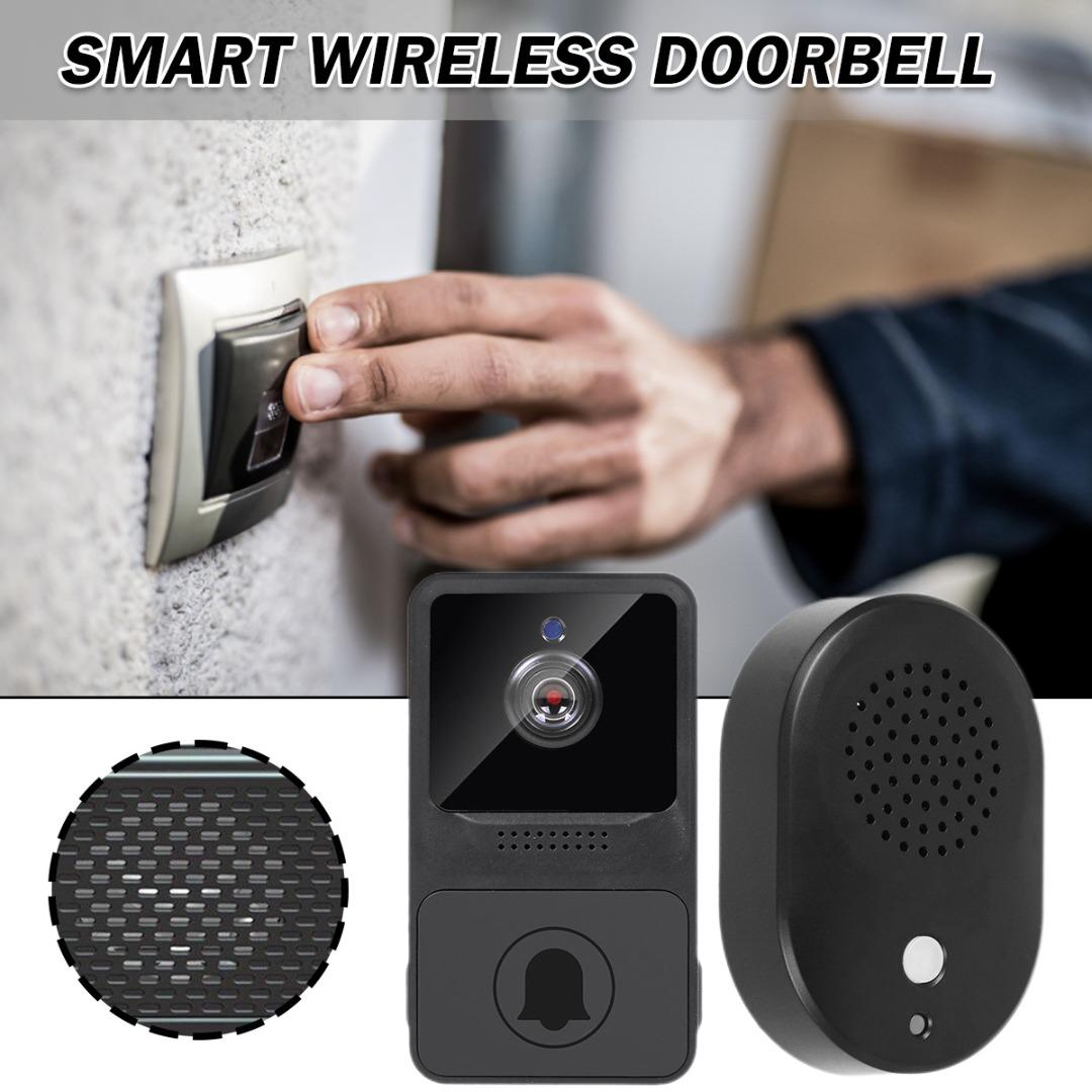 Беспроводная камера дверного звонка PDTO с перезвоном, Wi-Fi, видеокамера дверного звонка с ночным видением