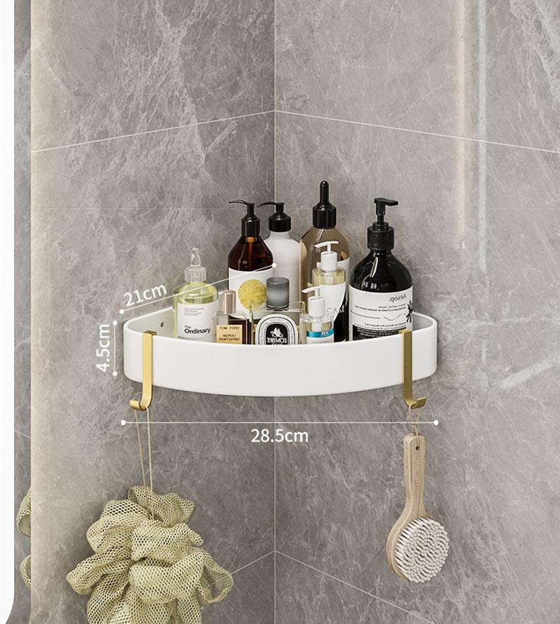 White Gold/Black Gold Bathroom Corner Shelf Aluminum Wall Mounted Triangle Basket Toilet Shower Shelf With Hook Rod Towel Rack
White Gold/Black Gold Bathroom Corner Shelf Aluminum Wall Mounted Triangle Basket Toilet Shower Shelf With Hook Rod Towel Rack