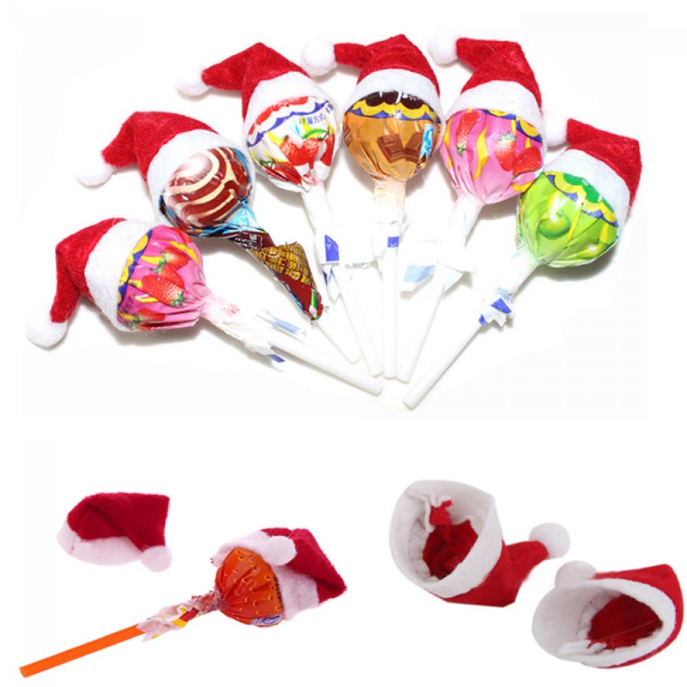 6pcs Mini Party Children Decoration Festival Santa Claus Hat Christmas Topper Wrap Lollipop Cover
6pcs Mini Party Children Decoration Festival Santa Claus Hat Christmas Topper Wrap Lollipop Cover
