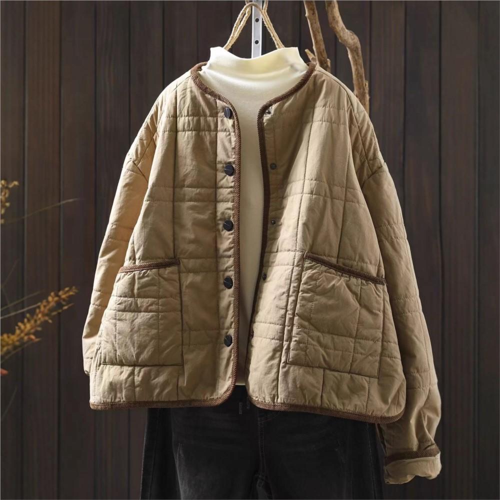 Johnature Women Vintage Jackets O-Neck Long Sleeve Solid Color Coats Winter Patchwork Pockets Casual Warm Jackets L світлого кольору хакі
Johnature Women Vintage Jackets O-Neck Long Sleeve Solid Color Coats Winter Patchwork Pockets Casual Warm Jackets L світлого кольору хакі