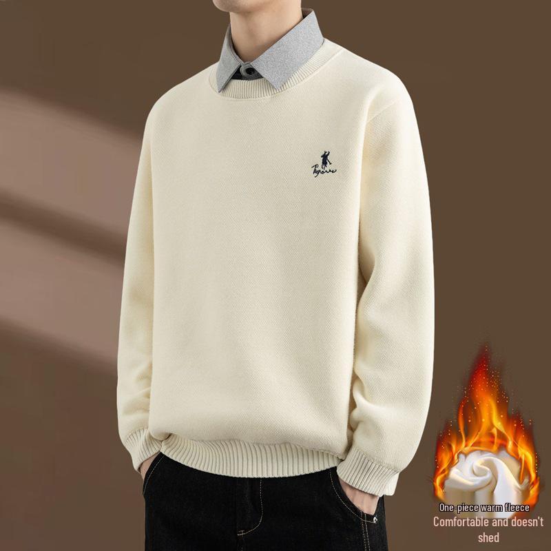 KM1331 Men s Winter Faux Two-Piece Velvet-Embroidered Knit Sweater M (48-60 kg) білий/вершковий
KM1331 Men s Winter Faux Two-Piece Velvet-Embroidered Knit Sweater M (48-60 kg) білий/вершковий