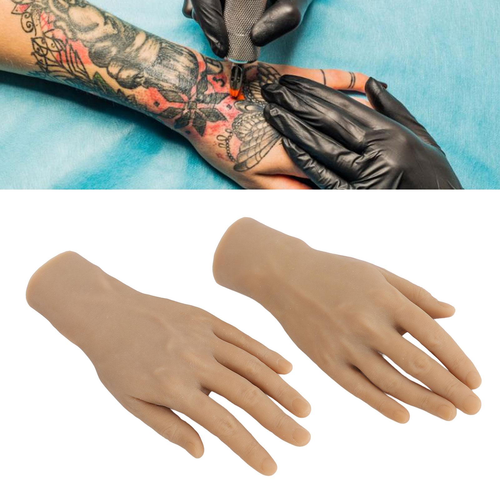 1 Pair Tattoo Practice Hand Reusable Versatile Fake Skin Hand Model for Beginners for Tattoo Training Education
1 Pair Tattoo Practice Hand Reusable Versatile Fake Skin Hand Model for Beginners for Tattoo Training Education