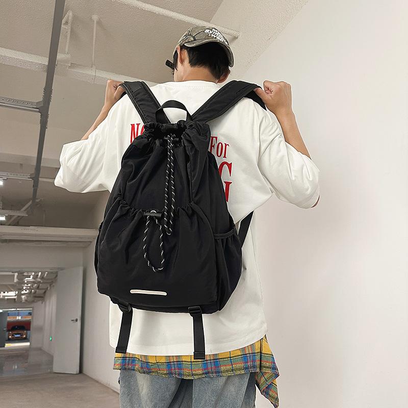 Ретро рюкзак на шнурке, нейлоновый школьный рюкзак, универсальный студенческий спортивный рюкзак для путешествий на открытом воздухе для пары One Size чёрный
Ретро рюкзак на шнурке, нейлоновый школьный рюкзак, универсальный студенческий спортивный рюкзак для путешествий на открытом воздухе для пары One Size чёрный