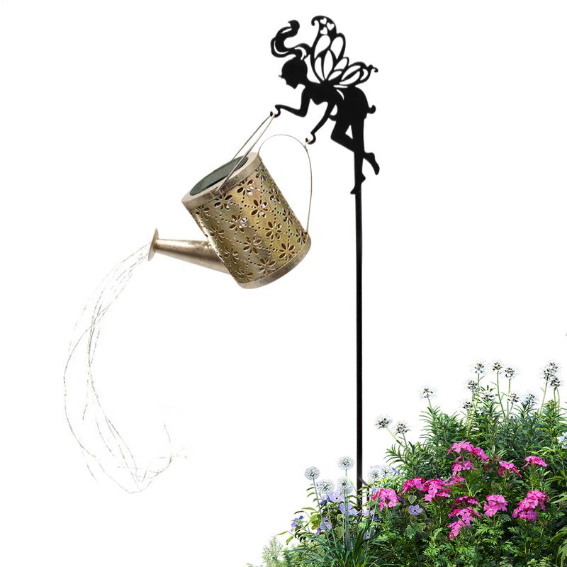 Solar Garden Stake Lights Fairy Watering Can Solar Stake Lights Landscape Night Lantern Scene Prop Elegant Metal Art Ornament China Mainland
Solar Garden Stake Lights Fairy Watering Can Solar Stake Lights Landscape Night Lantern Scene Prop Elegant Metal Art Ornament China Mainland