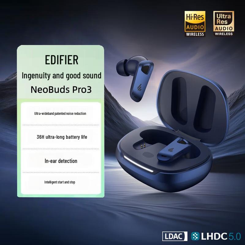 Edifier NeoBuds Pro3 Noise-Cancelling Bluetooth Earbuds
Edifier NeoBuds Pro3 Noise-Cancelling Bluetooth Earbuds
