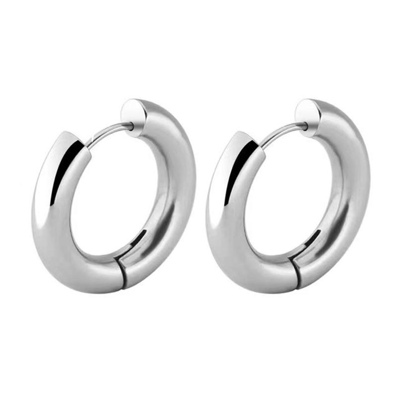 2Pcs/1Pairs 5.0mm Stainless Steel Hoop Earrings For Men Women Round Loop Earring Big Size Anti-allergy Jewelry Gifts 10mm
2Pcs/1Pairs 5.0mm Stainless Steel Hoop Earrings For Men Women Round Loop Earring Big Size Anti-allergy Jewelry Gifts 10mm