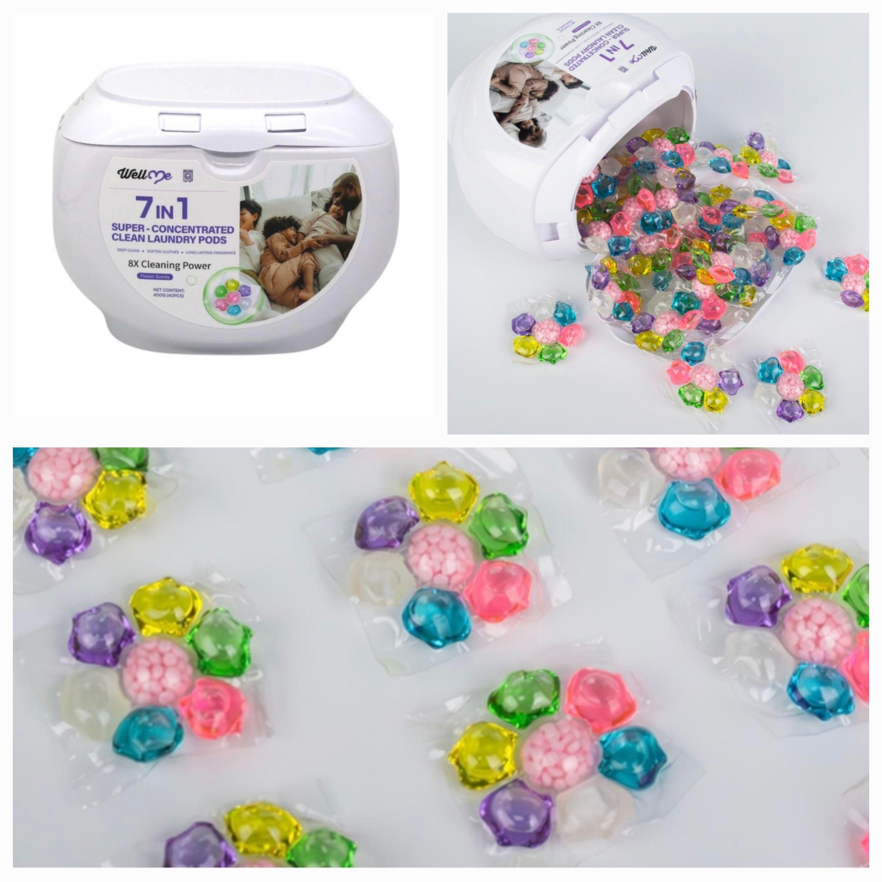 Super-concentrated universal 7in1 clean laundry pods WellWE - capsules washing very well. 8X cleaning Power 40 capsules. 6 in 1 Universal
Super-concentrated universal 7in1 clean laundry pods WellWE - capsules washing very well. 8X cleaning Power 40 capsules. 6 in 1 Universal