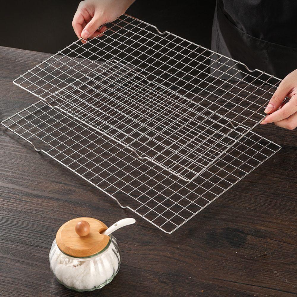 Rectangular Baking Cooling Rack Silver BBQ Cooling Rack Grilling Holder Food Drying Rack Oven срібний
Rectangular Baking Cooling Rack Silver BBQ Cooling Rack Grilling Holder Food Drying Rack Oven срібний