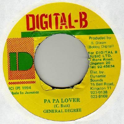 7inch Record GENERAL DEGREE - Pa Pa Lover NONE Digital-B 1994 Jamaica Reggae, Ska & Dub Used
7inch Record GENERAL DEGREE - Pa Pa Lover NONE Digital-B 1994 Jamaica Reggae, Ska & Dub Used
