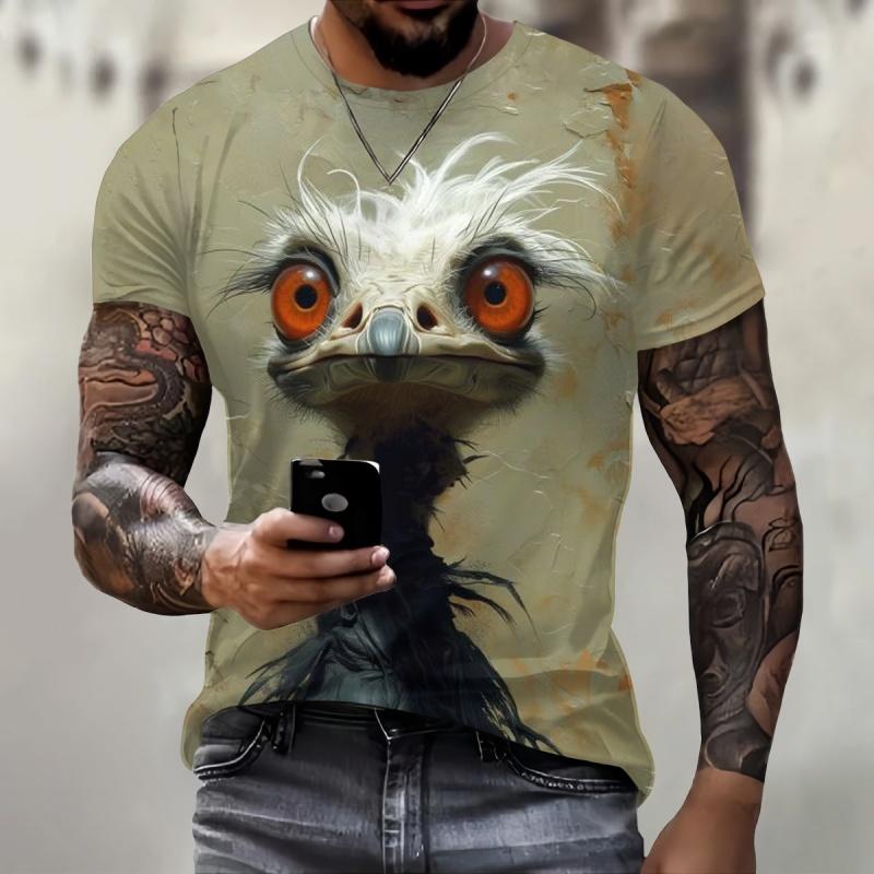 Fox Rabbit Ostrich Pattern T Shirt For Men Funny Animal 3D Printed Tees Casual Short Sleeve Round Neck Tops Street T-Shirts 5XL
Fox Rabbit Ostrich Pattern T Shirt For Men Funny Animal 3D Printed Tees Casual Short Sleeve Round Neck Tops Street T-Shirts 5XL