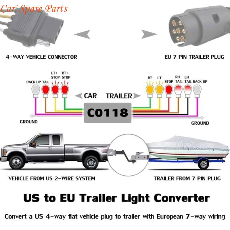 Y4UA Lightweight 4 Pin to 7 Pin Adapter Connector for Efficient Trailer & Motorhomes Connectivity Stable Transmission China Mainland
Y4UA Lightweight 4 Pin to 7 Pin Adapter Connector for Efficient Trailer & Motorhomes Connectivity Stable Transmission China Mainland