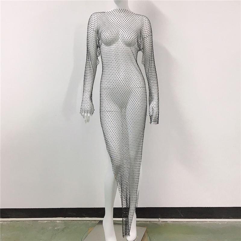 European American Women s Rhinestone Mesh Fishnet Dress – Sexy Stretch Skirt Large
European American Women s Rhinestone Mesh Fishnet Dress – Sexy Stretch Skirt Large