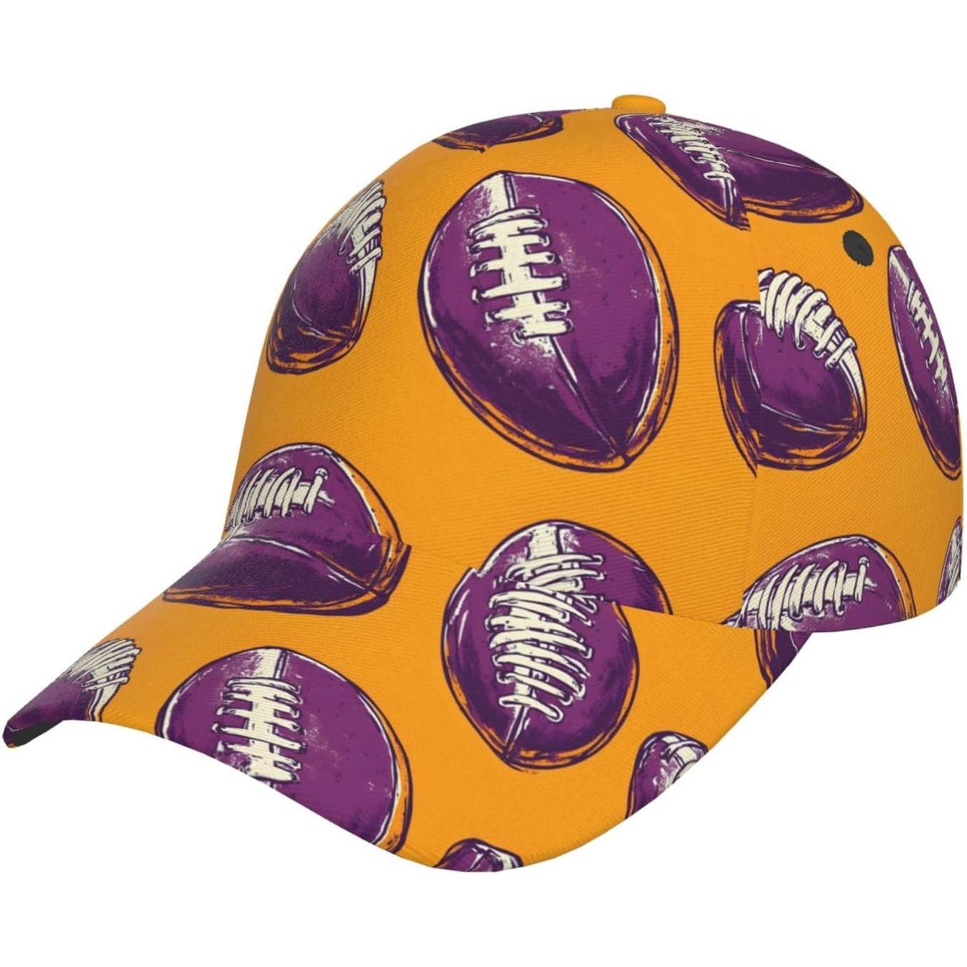 Trucker Hat Men Women Purple Football Print Adjustable Baseball Cap Hiking Running Golf Dad Hat One Size
Trucker Hat Men Women Purple Football Print Adjustable Baseball Cap Hiking Running Golf Dad Hat One Size
