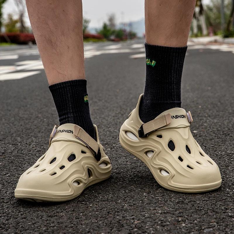 Men Summer Anti-slip Soft EVA Slippers Male Outdoor Hole Garden Sandals Casual Breathable Comfortable Flat Indoor Shoes 36 хакі
Men Summer Anti-slip Soft EVA Slippers Male Outdoor Hole Garden Sandals Casual Breathable Comfortable Flat Indoor Shoes 36 хакі