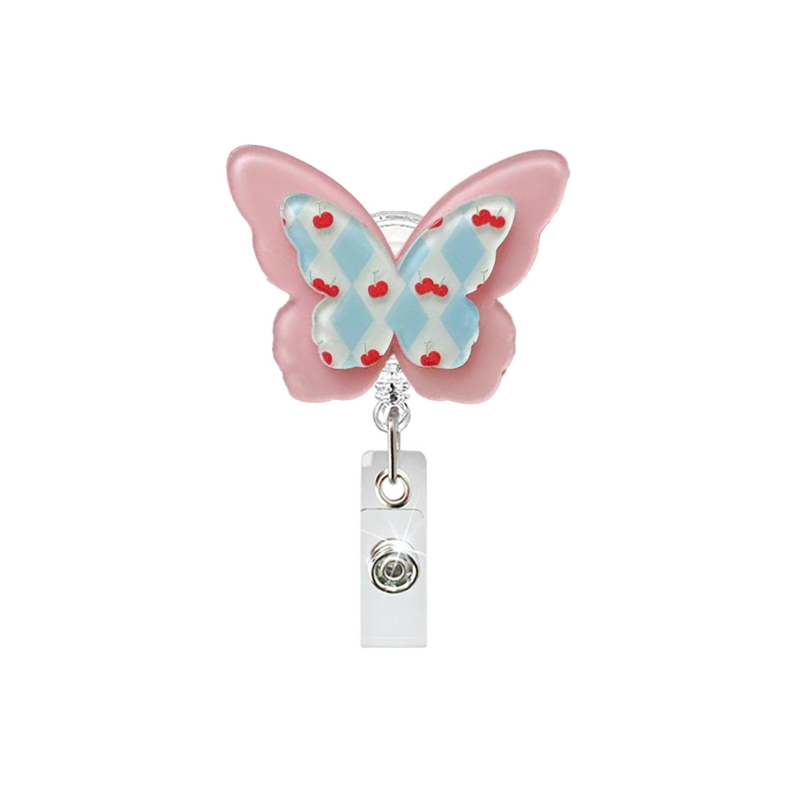 Acrylic Badge Holder Cute Butterfly Badge Reel Retractable Badge Holder Double-Layer For Exhibitions Nurses Schools
Acrylic Badge Holder Cute Butterfly Badge Reel Retractable Badge Holder Double-Layer For Exhibitions Nurses Schools