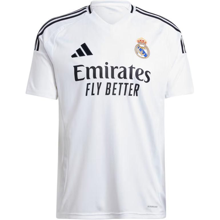 Adidas Real Madrid Kylian Mbappé 24/25 Home Slim Fit Short Sleeve Football Shirt Men tops White JX1299 L
Adidas Real Madrid Kylian Mbappé 24/25 Home Slim Fit Short Sleeve Football Shirt Men tops White JX1299 L